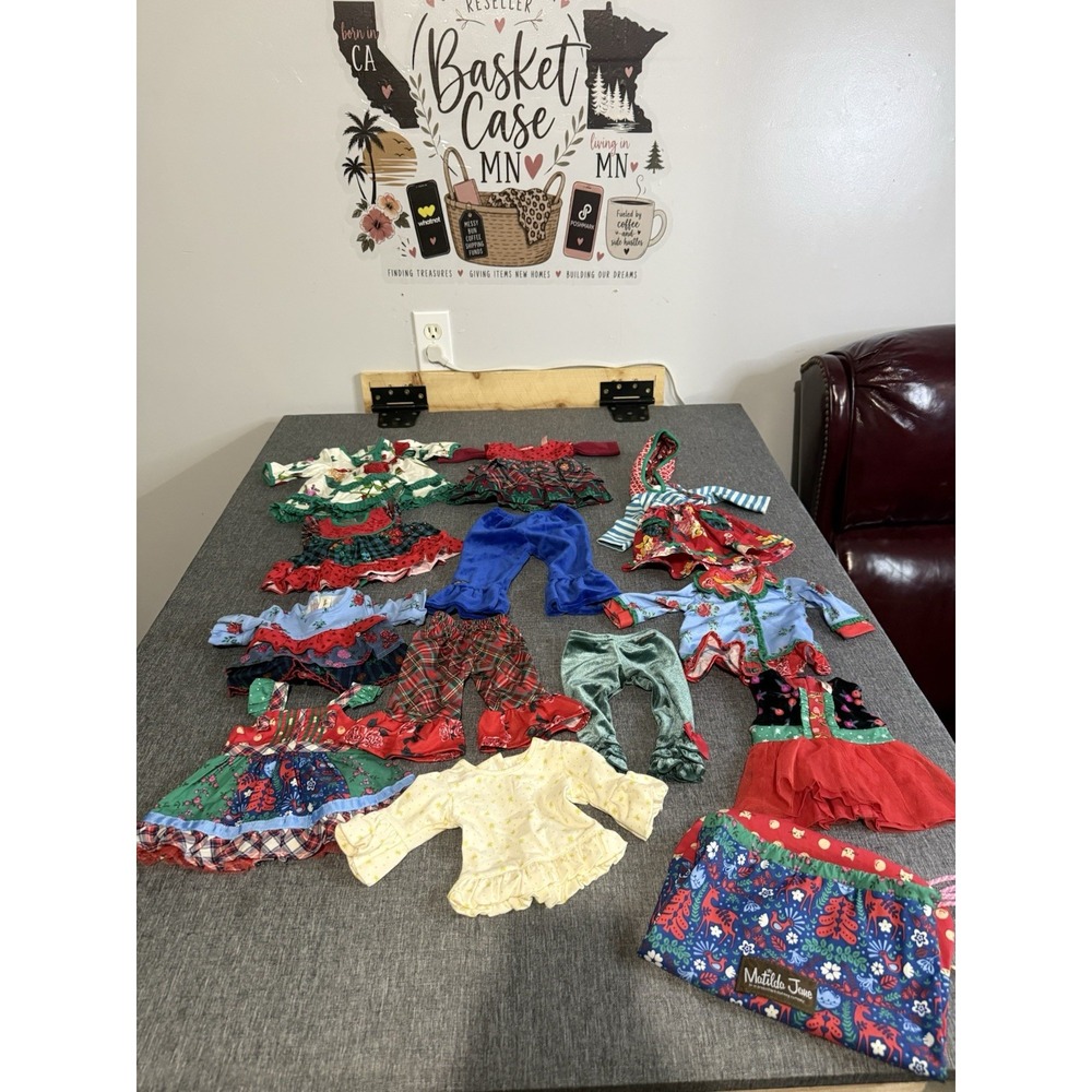 Matilda Jane Doll Clothes Cozy Town All Dressed Up Wardrobe Fits 18" Bag LOT
